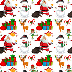 A christmas seamless pattern