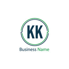 Initial Letter KK Logo Template Design