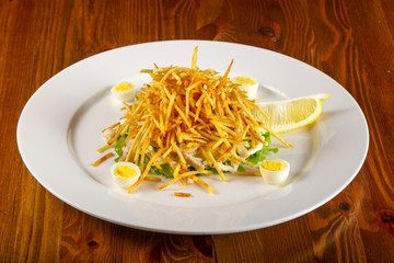 Fried potato salad