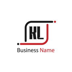 Initial Letter KL Logo Template Design