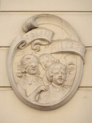 Naklejka premium Relief sur une façade