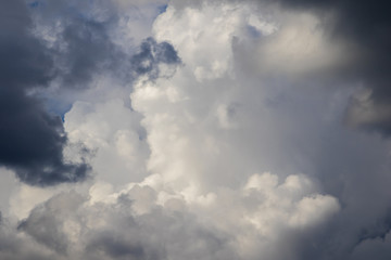 Fototapeta na wymiar Cumulonimbus clouds, dramatic sky