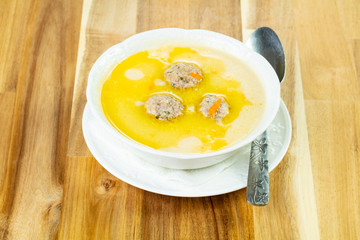 Soup with meat balls