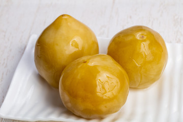 Tasty pickled apples