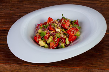 Salad with Kinoa and vegetables