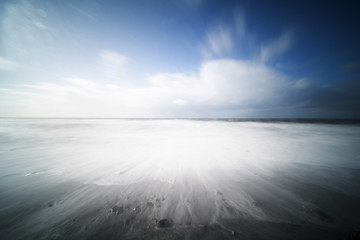 abstract seascape  with a long exposure