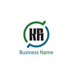 Initial Letter KR Logo Template Design