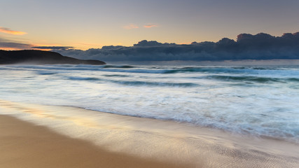 Sunrise Seascape and Cloud Bank