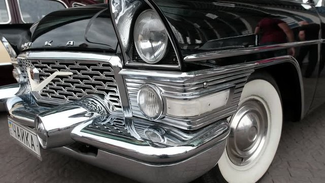 Moscow region, RUSSIA - September 16, 2018: Soviet retro car GAZ-13 "The Seagull"