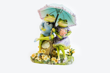 Frog figure. Decorative figure of a frog.