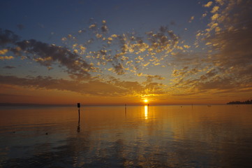 Sonnenaufgang am Bodensee