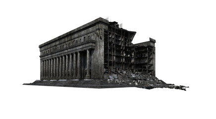 Post office building ruins