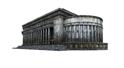 Post office building ruins © vahekatrjyan