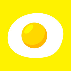 Fried egg vector