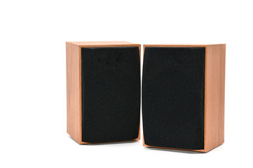 Acoustic system on isolated background