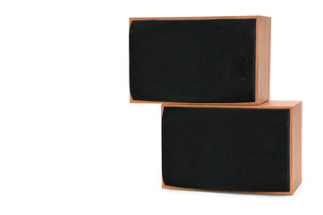 Acoustic system on isolated background
