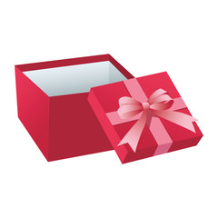 Pink giftbox open