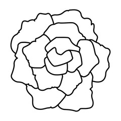 Flower vintage symbol