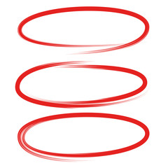 red circle marker set