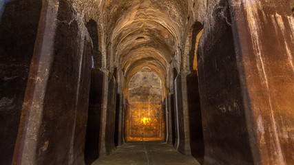 Cisternoni della II Legione Partica in beautiful town of Albano Laziale timelapse hyperlapse, Italy