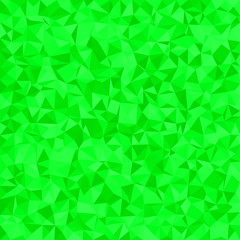 Geometrical abstract triangle tiled background - polygonal vector illustration from irregular triangles in green tones
