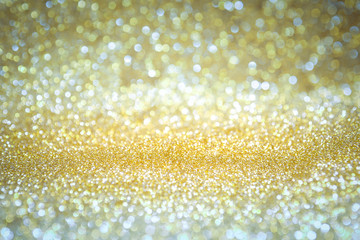 abstract background gold light bokeh christmas holiday