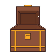 Chest open videogame cartoon