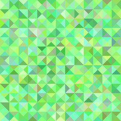 Green abstract triangle pyramid pattern background - mosaic vector illustration from triangles in colorful tones