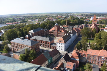 Greifswald, Ausblick vom Turm des Doms St. Nikolai