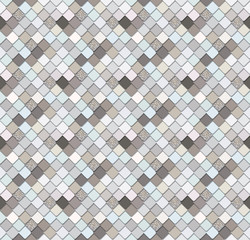 Trendy mosaic background with silver glitter elements. Snake skin texture. Perfect for mobile cover design.