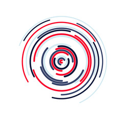 Bright color abstract background in minimalist style made from colorful circles. Business concept for cover decoration of brochure, flyer or report.