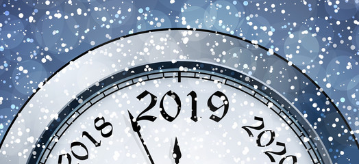 Fototapeta na wymiar New Year's Eve 2019