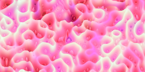 Smooth waxy spikes like melted wax or coral or organic surfac