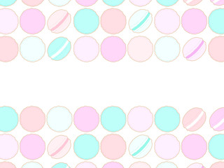 ユニコーンカラーのマカロンのふれーむ