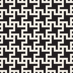 Vector seamless geometric pattern. Simple abstract lines lattice. Repeating elements stylish background