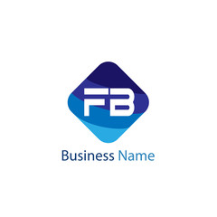 Obraz premium Initial Letter FB Logo Template Design