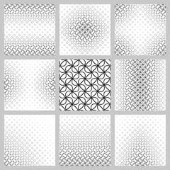 Black and white ellipse grid pattern background set