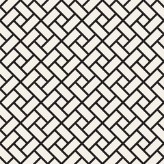 Vector seamless lines mosaic pattern. Modern stylish abstract texture. Repeating geometric tiles