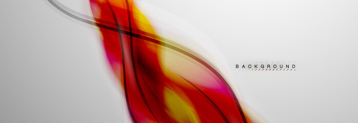 Smooth blur wave background