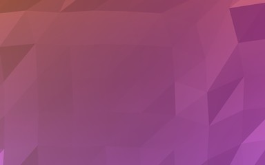 Abstract triangle geometrical pink background. Geometric origami style with gradient. 3D illustration