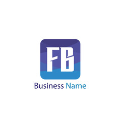 Obraz premium Initial Letter FB Logo Template Design