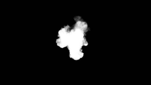Fire explosion with smoke on dark background
