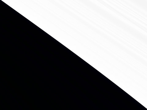 Black and white background. Diagonal balance