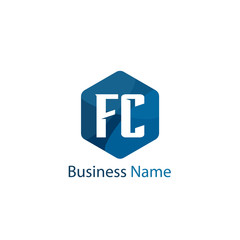 Obraz premium Initial Letter FC Logo Template Design