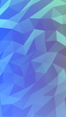 Abstract triangle geometrical blue background. Geometric origami style with gradient. 3D illustration