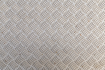 A top and close-up view of a metal grid. Industry and texture as a concept 