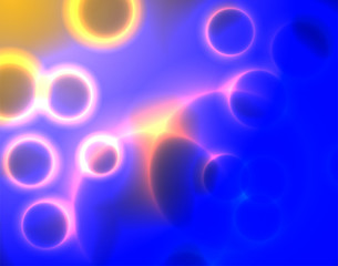 Abstract full of glitch circular bubble background for design. Vector Eps10 illustration