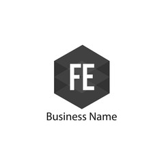 Obraz premium Initial Letter FE Logo Template Design