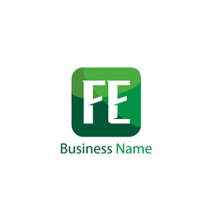 Initial Letter FE Logo Template Design