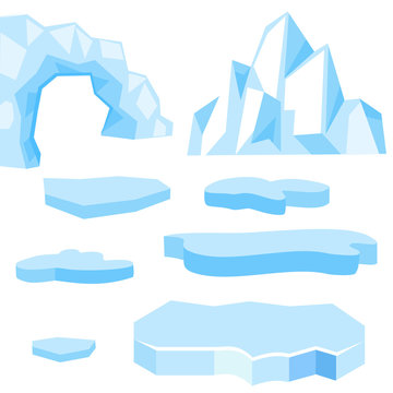 Iceberg Shapes Clipart
